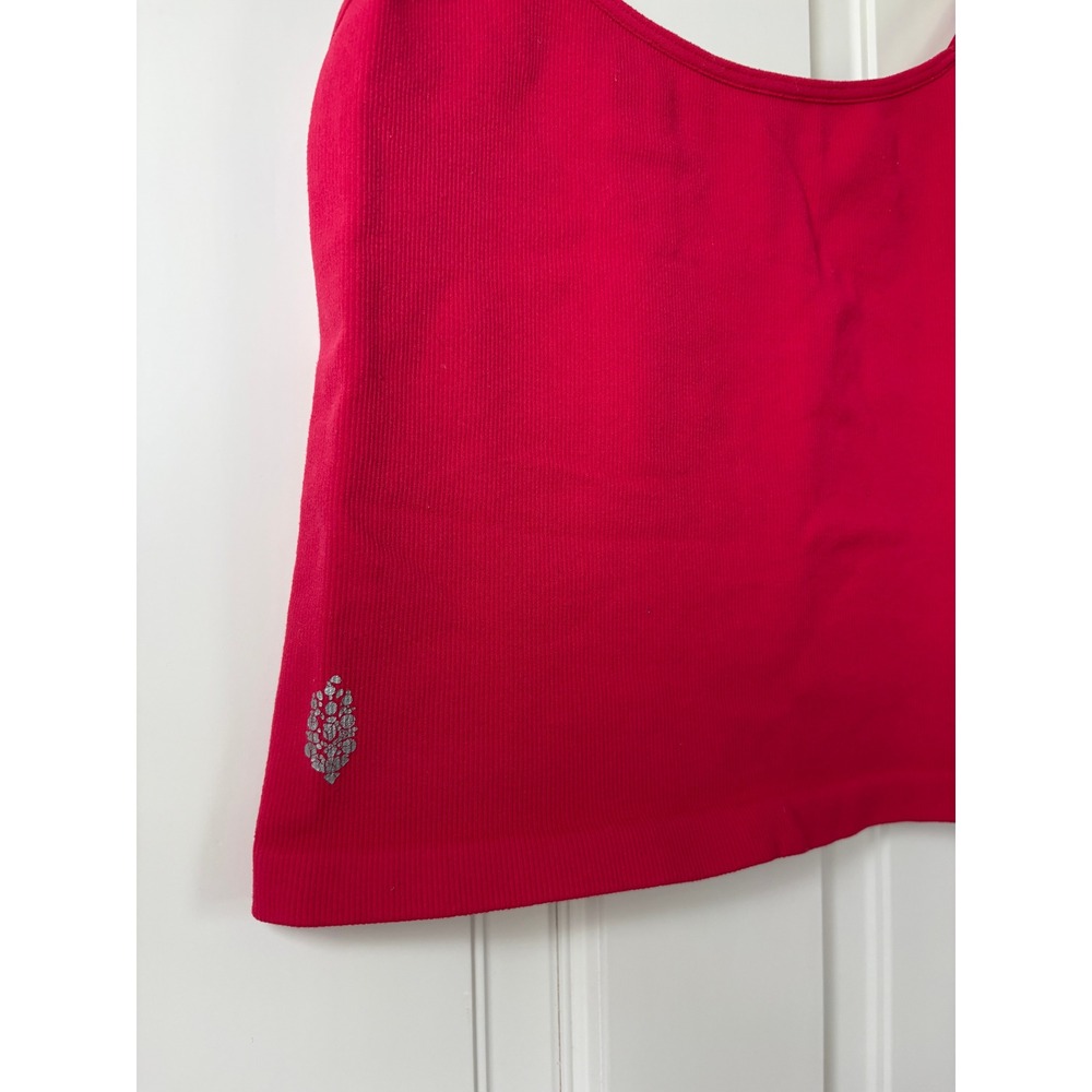 Free People FP Movement Tank Top XS/S Red Happiness Runs Ribbed Seamless Cami - Picture 3 of 6